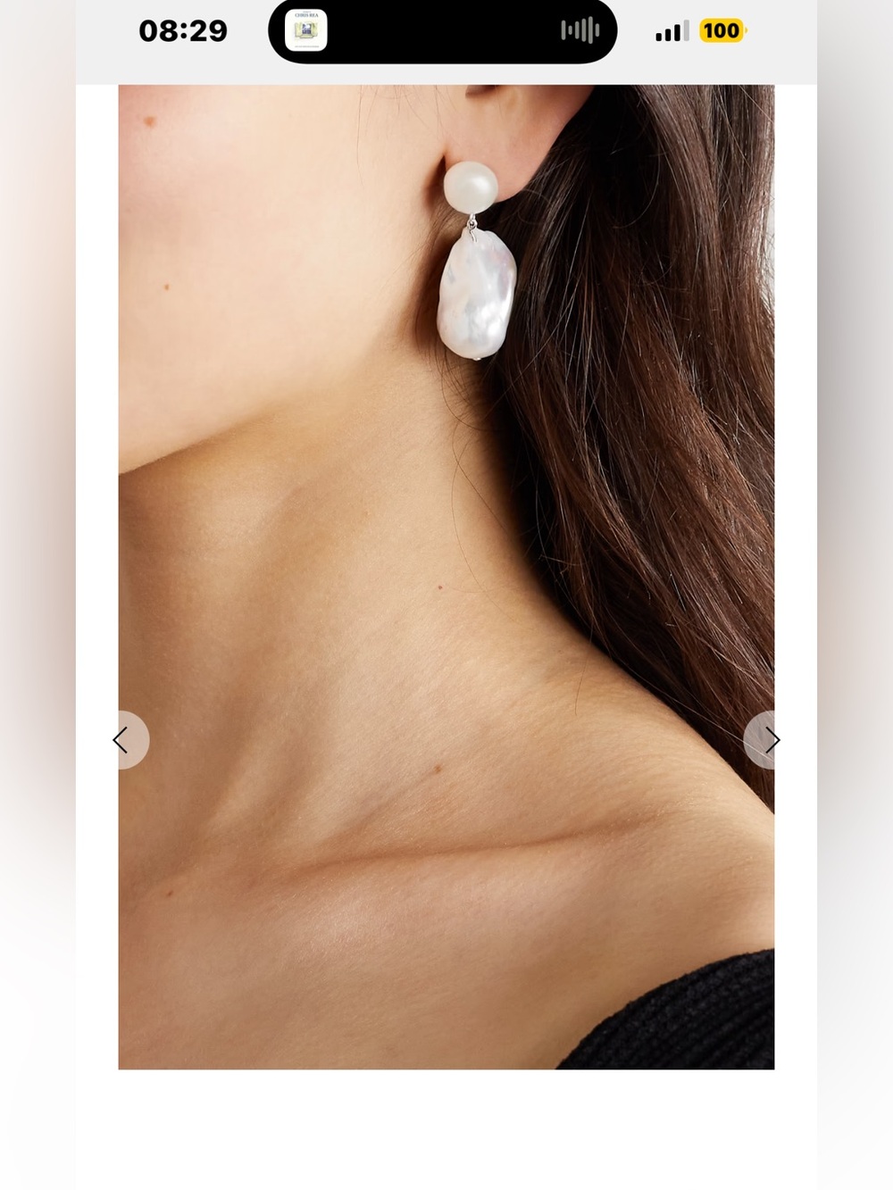 Sophie Buhai White Pearl Drop Earrings